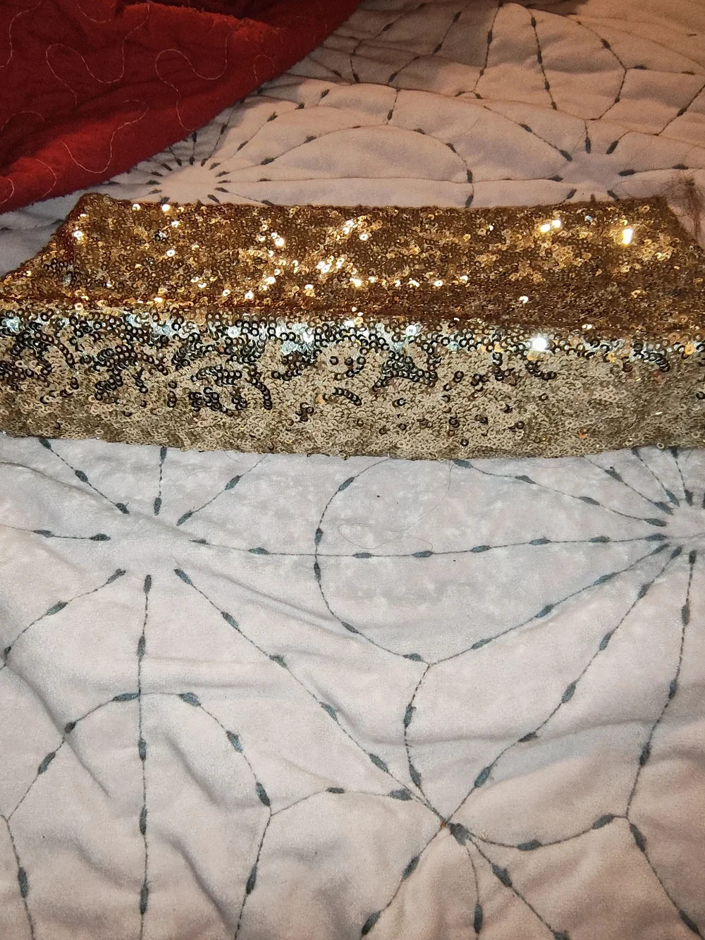 Gold Sequin Wristlet Clutch - Victoria's Secret